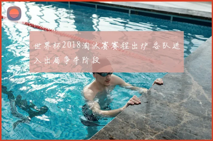 世界杯2018淘汰赛赛程出炉 各队进入出局争夺阶段